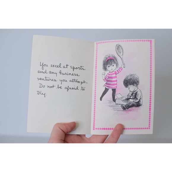 Vintage Birthday Card - Horoscope Themed Booklet with Envelope - Picture 5 of 11